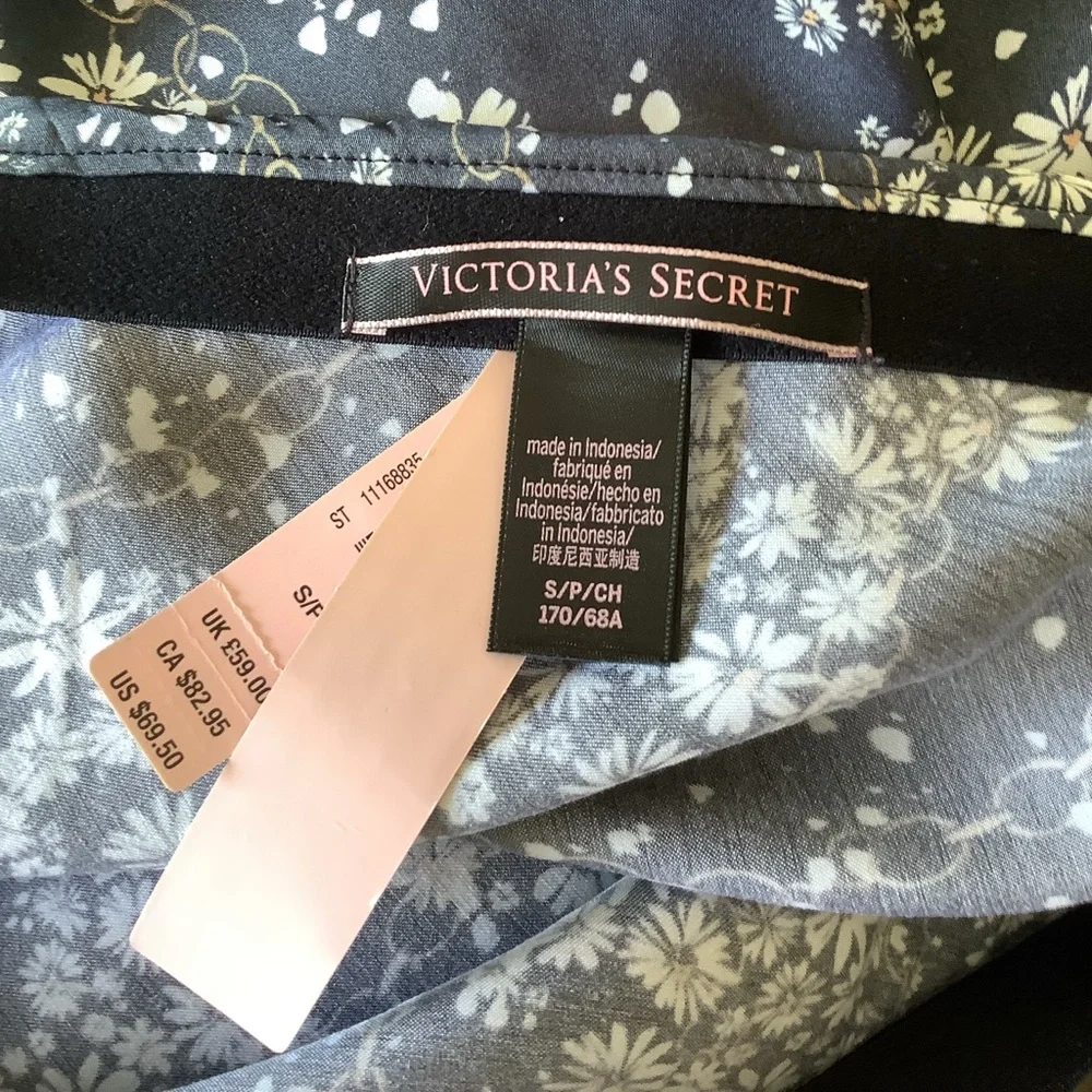 NWT Victoria’s Secret Floral Bias Cut Midi Skirt Cottagecore Slip Skirt Size S - Picture 7 of 10